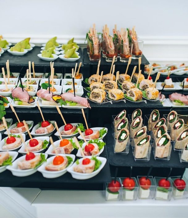 Social Event Menu (Buffet stations & Canapes)